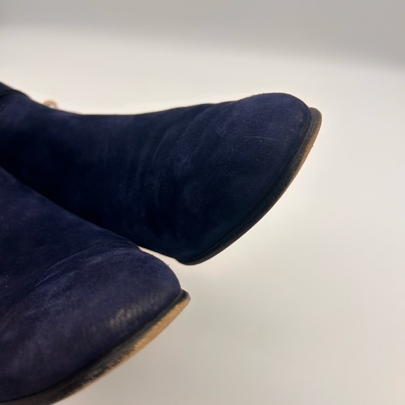 Hermes Neo Boots Navy Suede Palladium Hardware SIZE 38.5 No Box No Dustbag - Picture 8 of 16